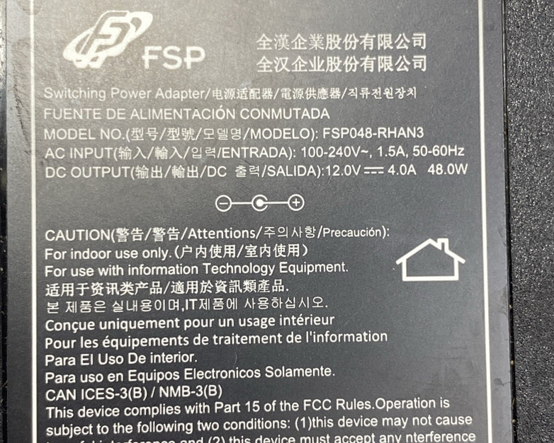 FSP FSP048-RHAN3 AC Adapter Power Supply 12V 4A 48W No Power Cord - Lot of 18