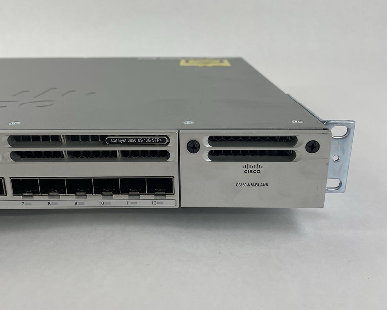 Cisco WS-C3850-12XS-S V02 IP Base Switch 12 SFP+ Eth Port 1X PSU - Tested