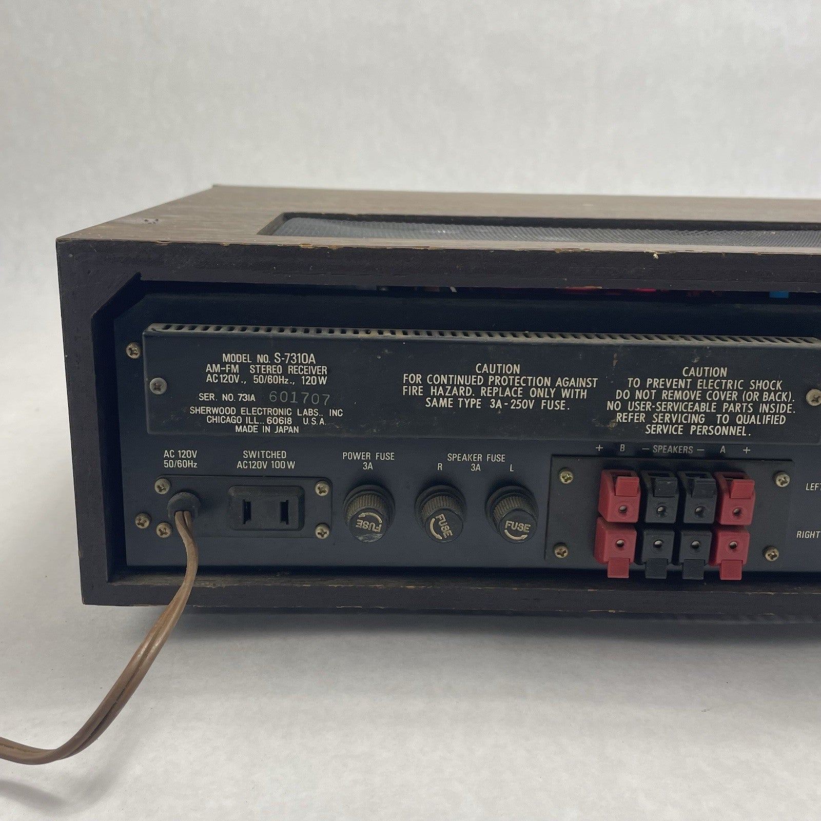 Sherwood S7310a Tested Working Very Dirty6