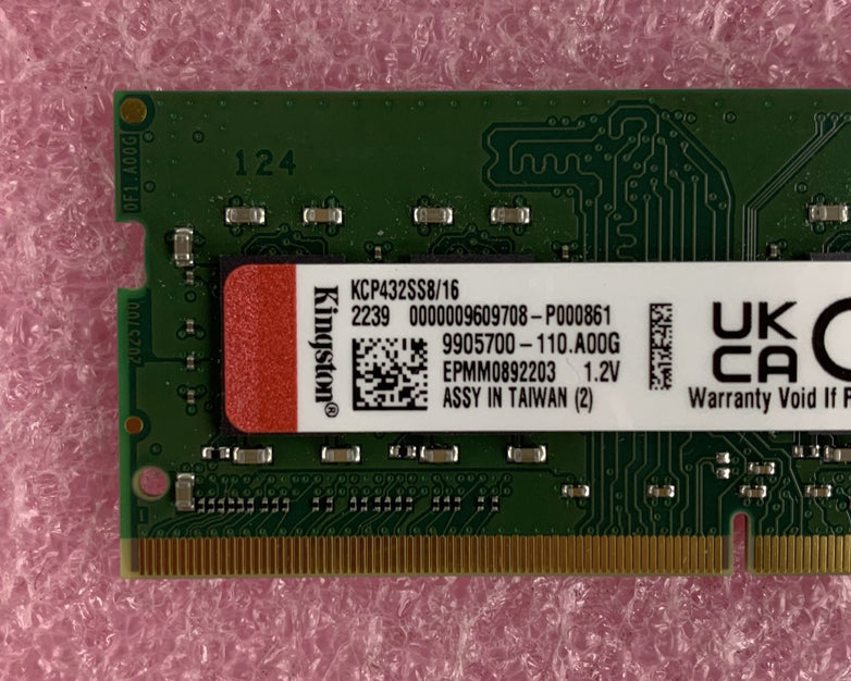 Kingston KCP432SS8/16 16 GB PC4-25600 DDR4-3200MHz  Laptop Memory Ram Tested