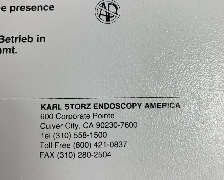Storz Karl Storz Endoskope Dx-cam ntsc 202301-20 Endoscopic Camera Control Unit