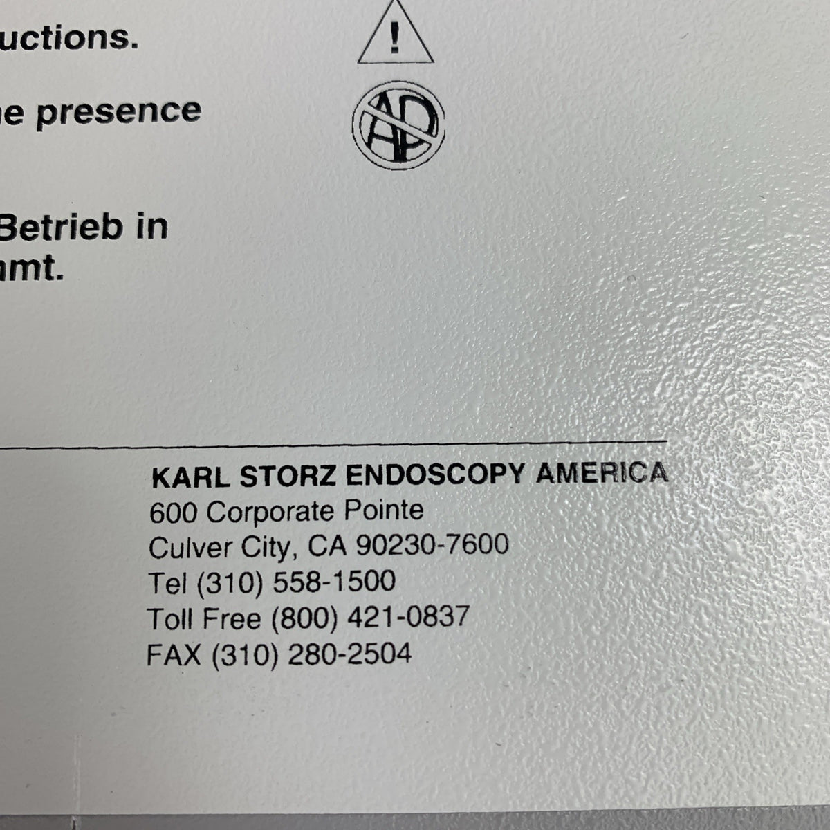 Storz Karl Storz Endoskope Dx-cam ntsc 202301-20 Endoscopic Camera Control Unit4