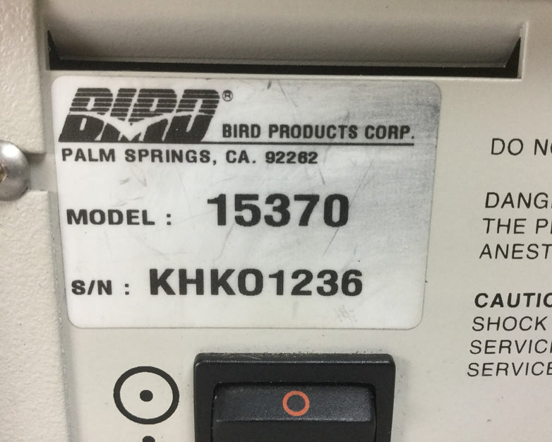 Bird Partner IIi Monitor 15370  Untested  Powers On Includes Power Cord