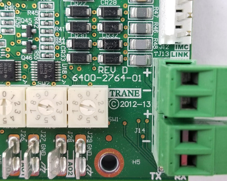 Trane 6400-2764-01 Rev D X13651606010 Control Circuit Board