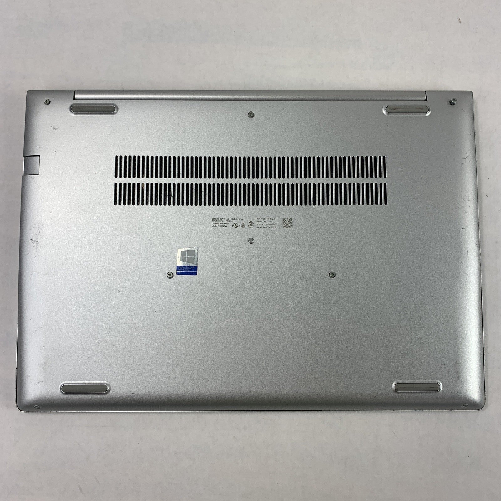 HP EliteBook 450 G6 15.6" Laptop i5-8265U 1.6 GHz 8 GB Ram No OS No HDD No AC