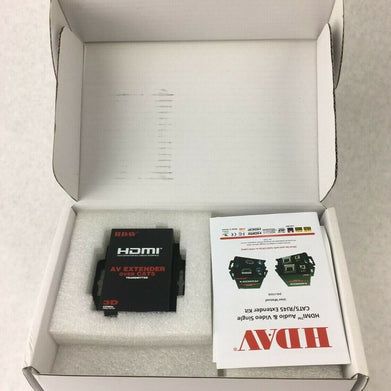 HDAV HD-C5S4 HDMI Audio Single Extender Over CAT5 UTP HD 3D 1080p (Lot of 2)