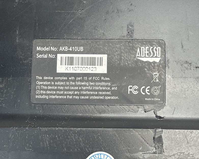 Adesso AKB-410UB SlimTouch USB-Wired Mini Keyboard