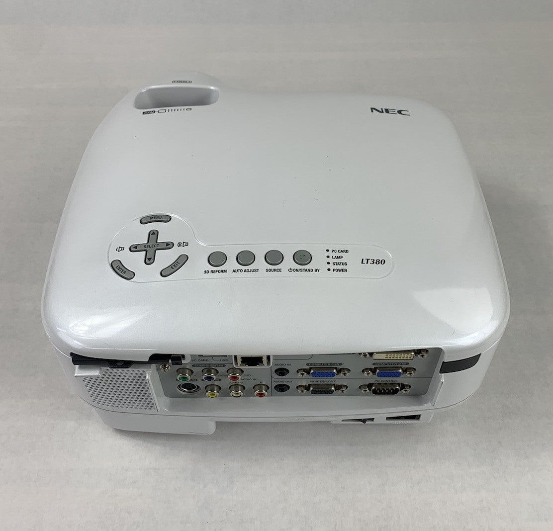 NEC LT380 LCD Projector - Parts or Repair Needs New Lamp