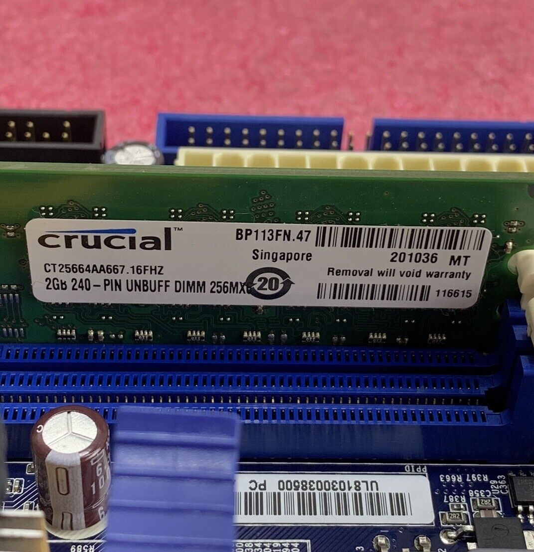 Foxconn A74ML-K Motherboard AMD Sempron 140 2.7GHz 2GB RAM w/Shield