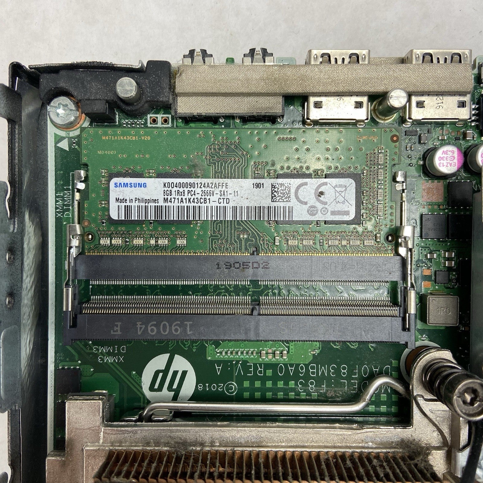 HP ProDesk 800 G4 MFF Intel Core i5-8600 3.1GHz 8GB RAM No AC/HDD/OS10