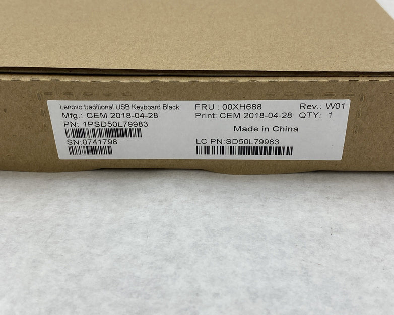 Lenovo Preferred Pro II KU-1619 Wired USB Keyboard - Lot of 5