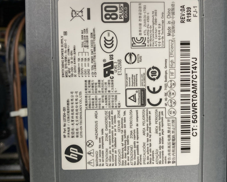 HP Z2 Tower G4 Workstation MT Intel Core i7-9700 3GHz 32GB RAM No HDD No OS