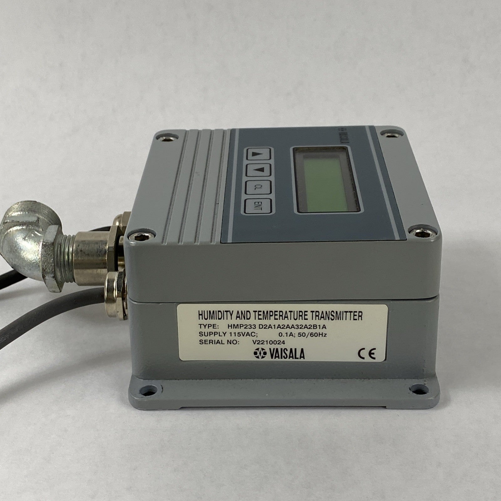 Vaisala HMP233 Humidity and Temperature Transmitter D2A1A2AA32A2B1A w/ Probe5
