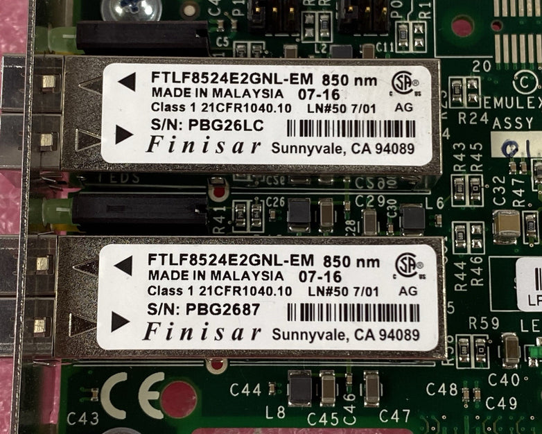IBM 10N8620 4Gbps 2-Port PCI Fiber Adapter Card (Lot of 2)