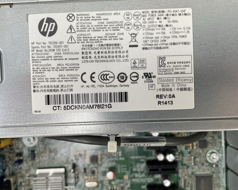 HP ProDesk 400 G1 SFF i5-4570 3.20 GHz 8 GB RAM No HDD No OS