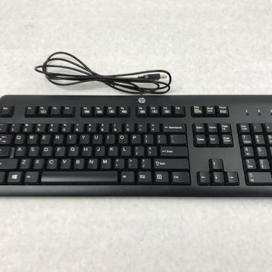 HP 672647-003 KU-1156 Wired Standard QWERTY USB Desktop Keyboard Black