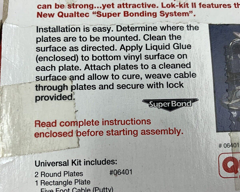 Qualtec Data Products Inc, Stop Theft, PC Security System, Lok-Kit ll-Part 06401