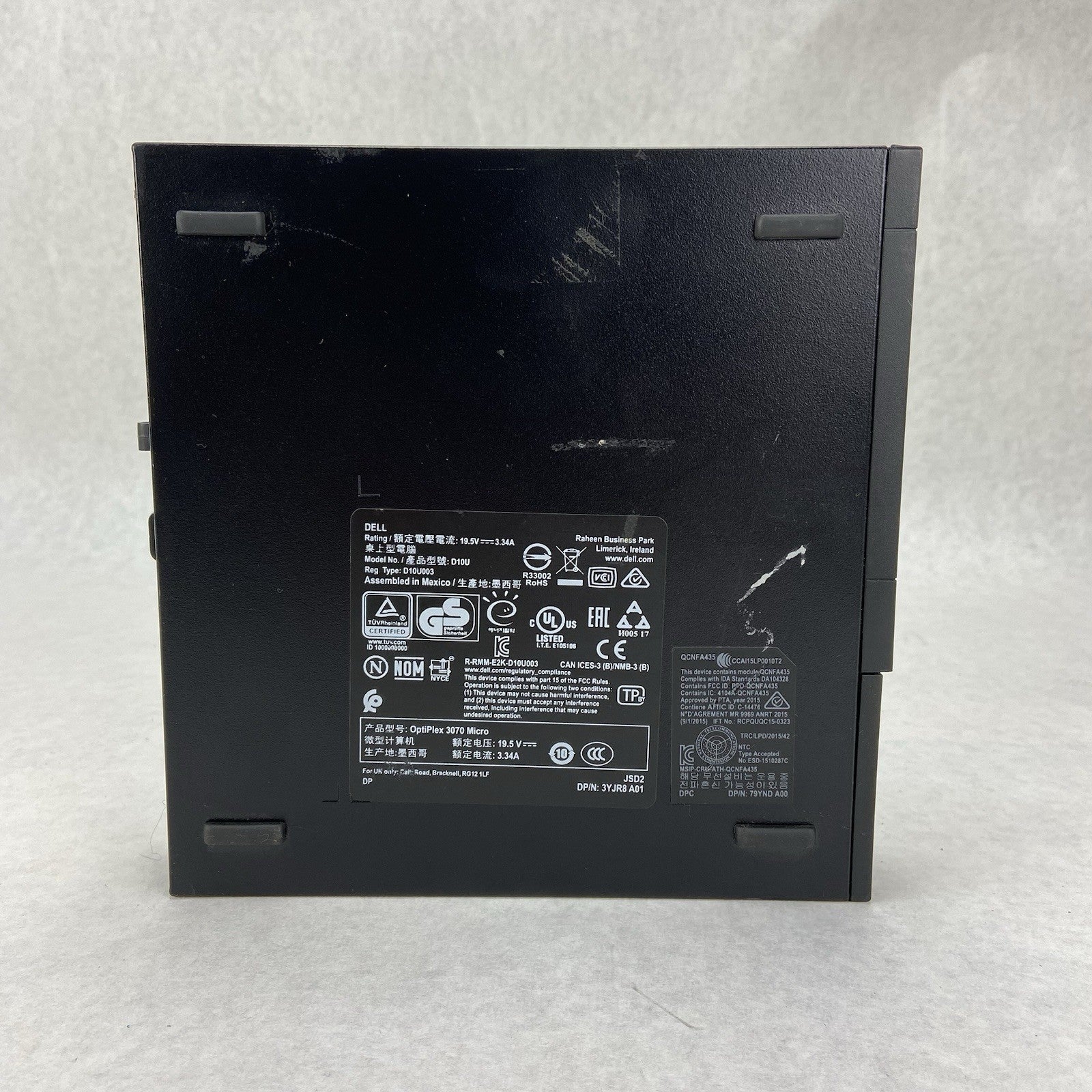 Dell Optiplex 3070 Micro Intel core i5-9500T 2.2GHz 8GB RAM w/AC No HDD/OS4