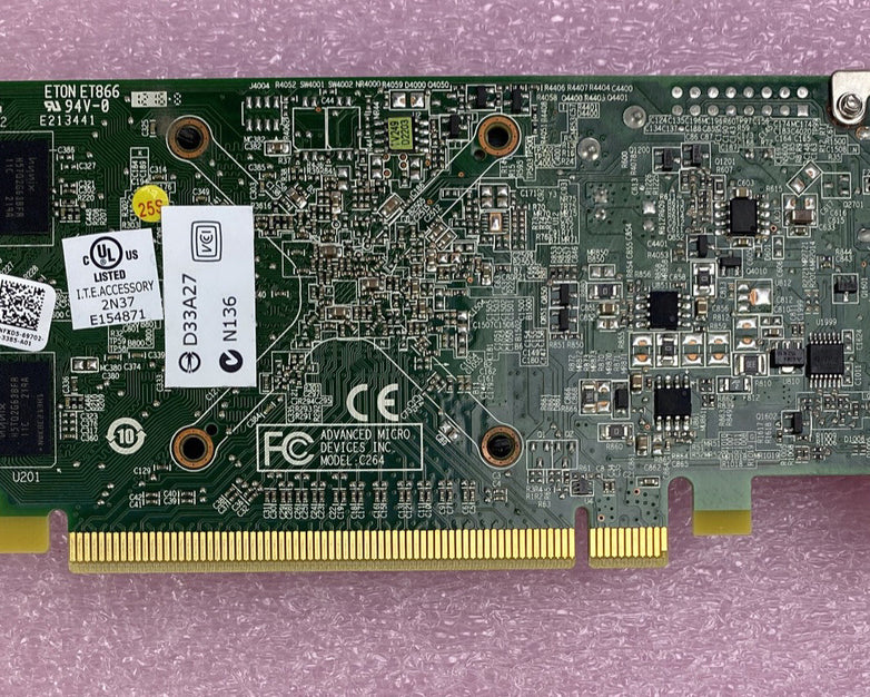 Lot( 2 ) Dell 0NFXD5 1GB AMD Radeon HD 6450 DisplayPort DVI PCle Low Profile