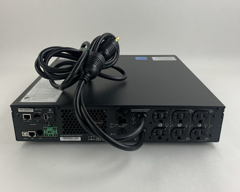 Vertiv GXT5-2000LVRT2UXL 2000VA UPS RDU101 Tested No Batteries Damaged Face