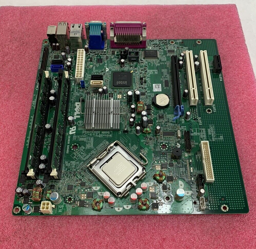 Dell OG214D Motherboard Intel Core 2 Duo E8400 3.00GHz 2GB RAM w/ Shield