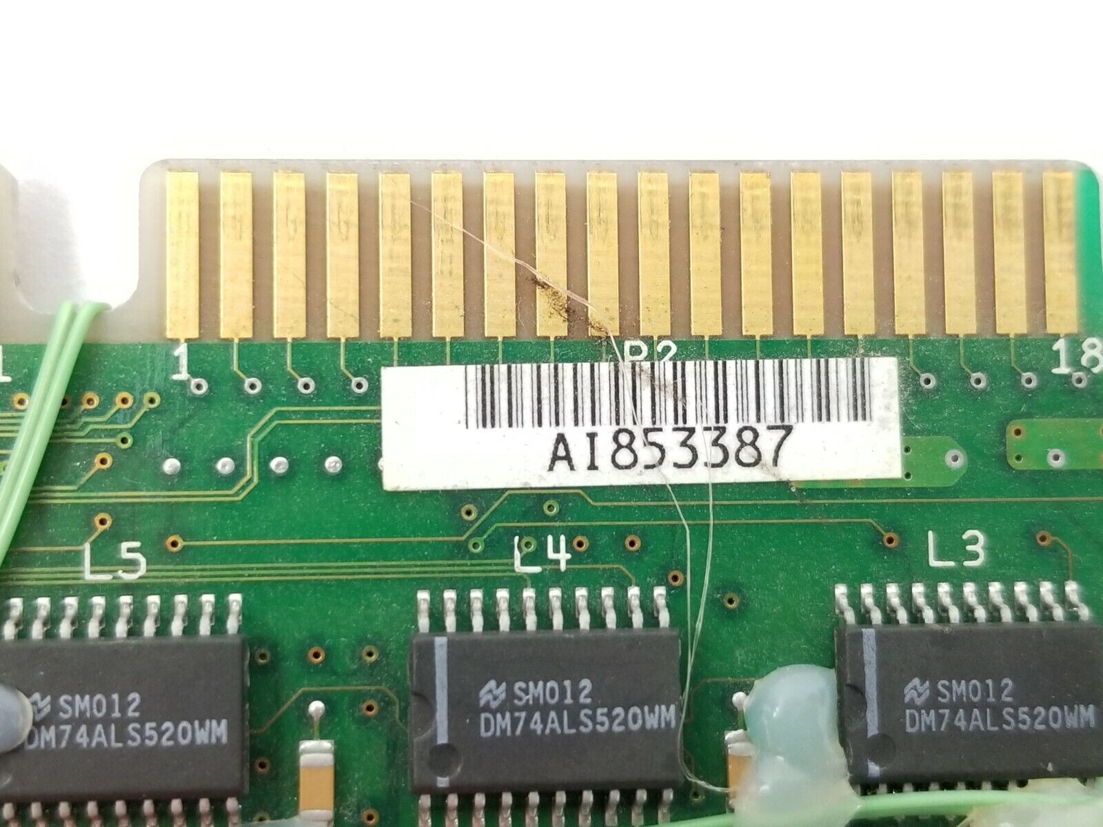 Wang Dual Coax Network Card 9754-1 16-bit ISA Card