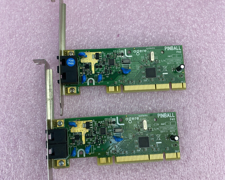 Agere 4005B-PINBALL PCI 56K Internal Fax/Modem Lot of 2