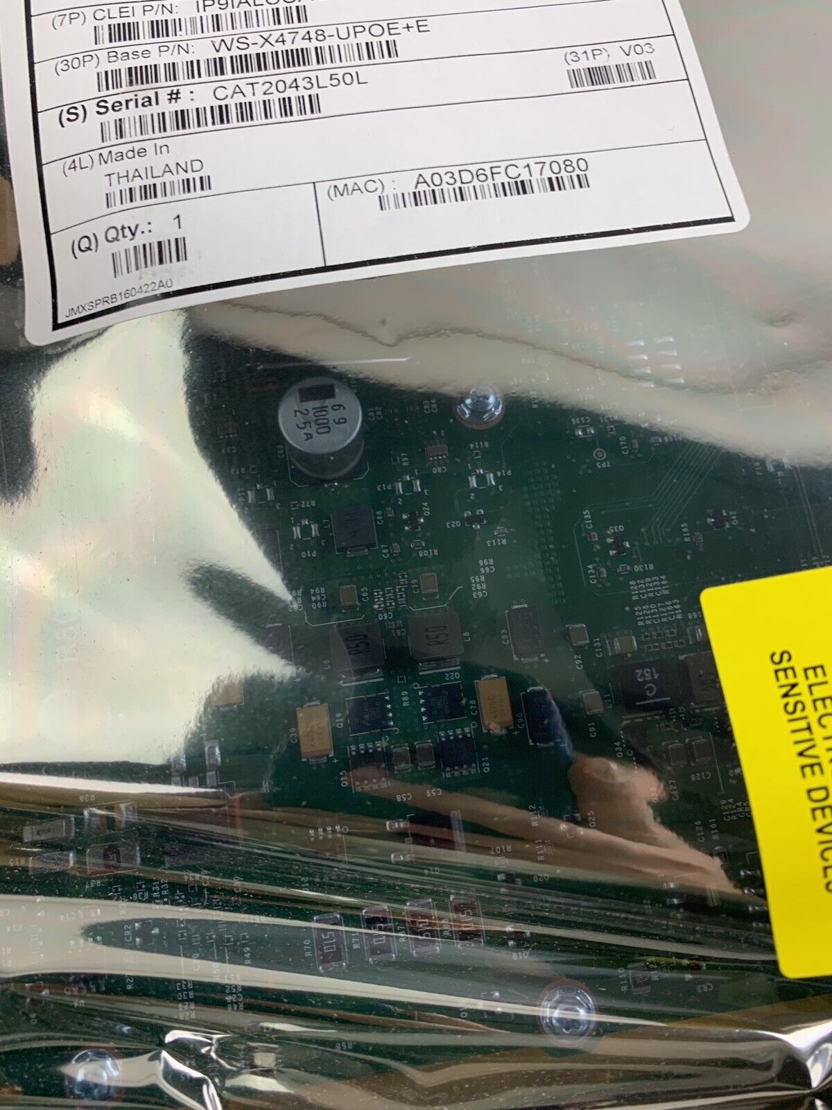Cisco Catalyst WS-X4748-UPOE+E 4500-E UPoE Switch Line Card 48 Ports Box Opened