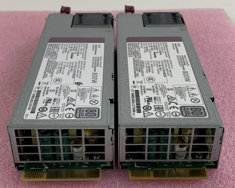 HP  HSTNS-PL41 800W Flex Slot Platinum Hot Plug Power Supply Lot of 2x