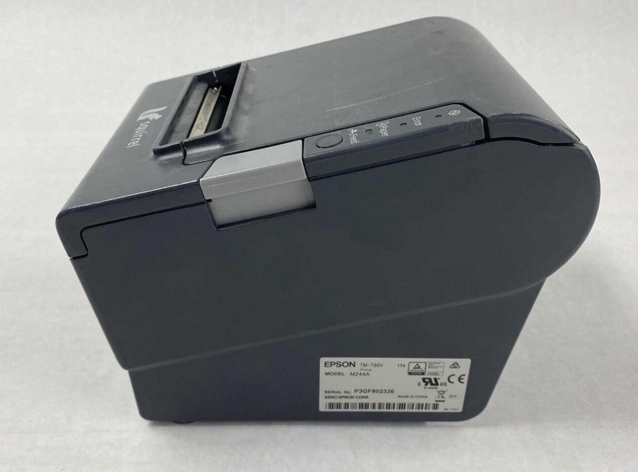 Epson Squirrel TM-T88V M244A POS Thermal Printer Tested No AC Adapter