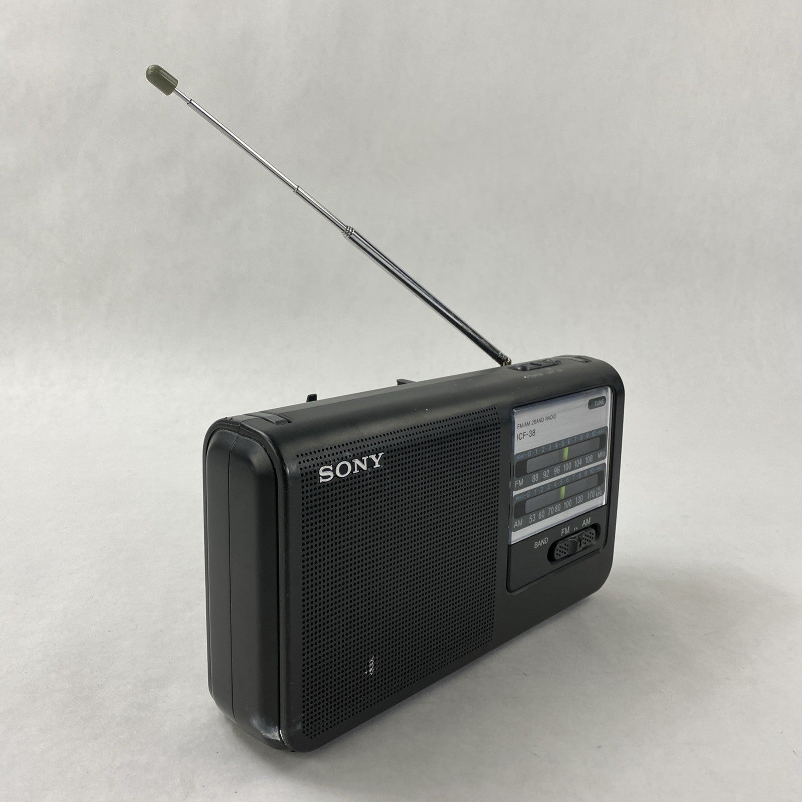Sony FM/AM 2Band Radio ICF-38 Pulled from Used Environment Tested2