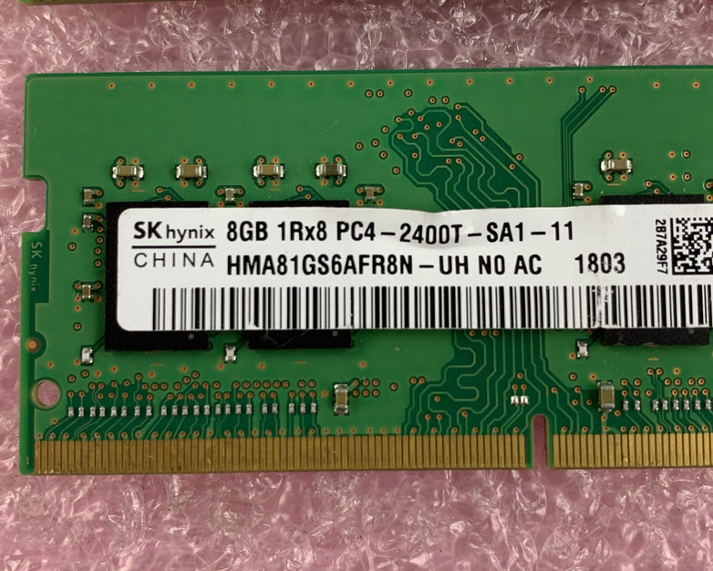 SK Hynix 8 GB HMA81GS6AFR8N-UH PC4 DDR4-2400 Laptop Ram Memory Lot of 4