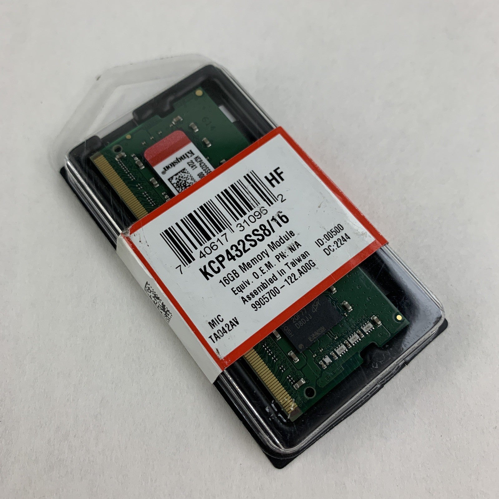 Kingston 16 GB KCP432SS8/16 LAPTOP DDR4-3200 1x16GB 260P New