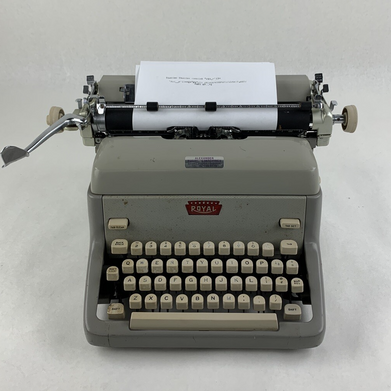 Royal Steel FP Type Writer Vintage Types with Problems Parts and Repair