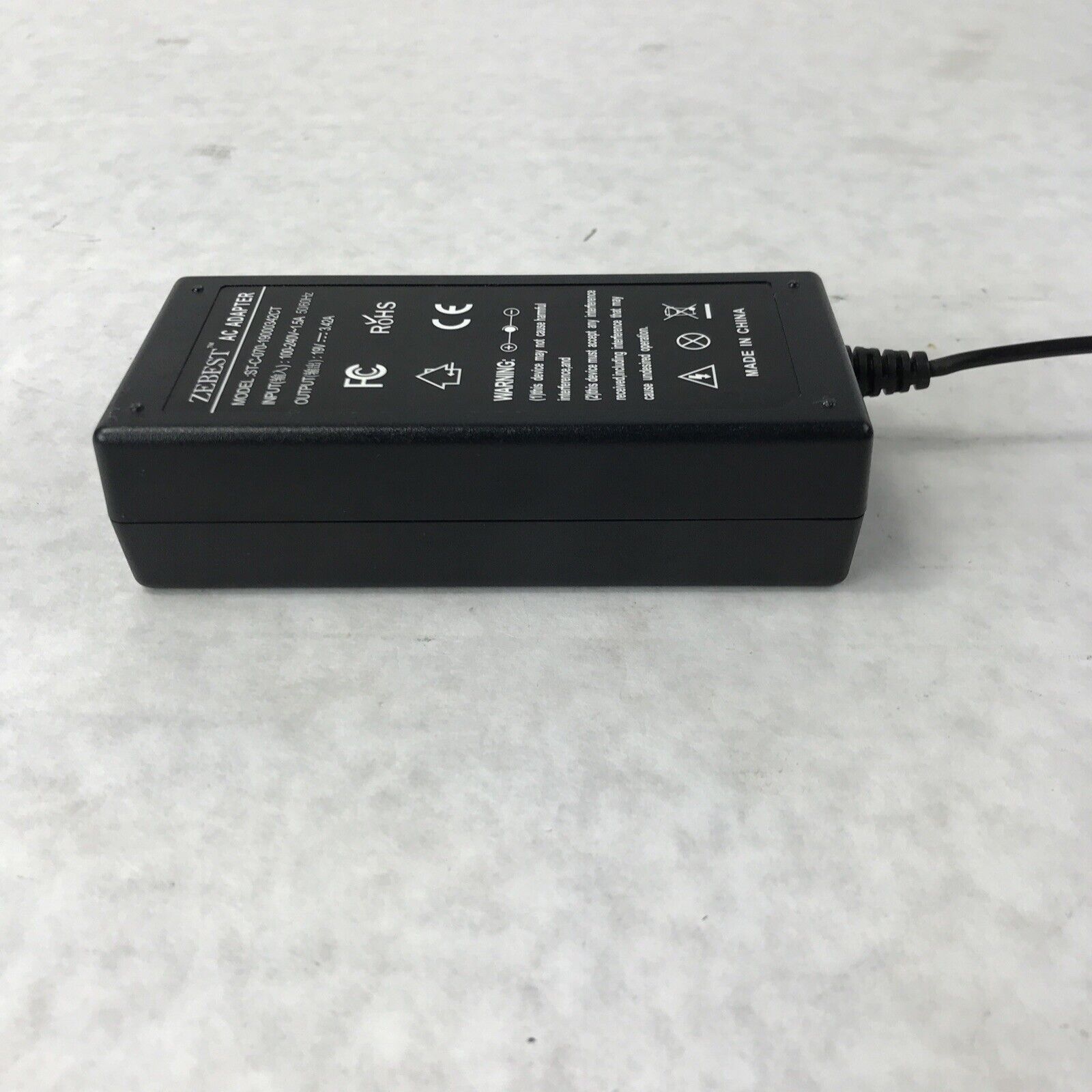 Zebest 65W AC Adapter for Acer ST-C-070-19000342CT Laptop Charger