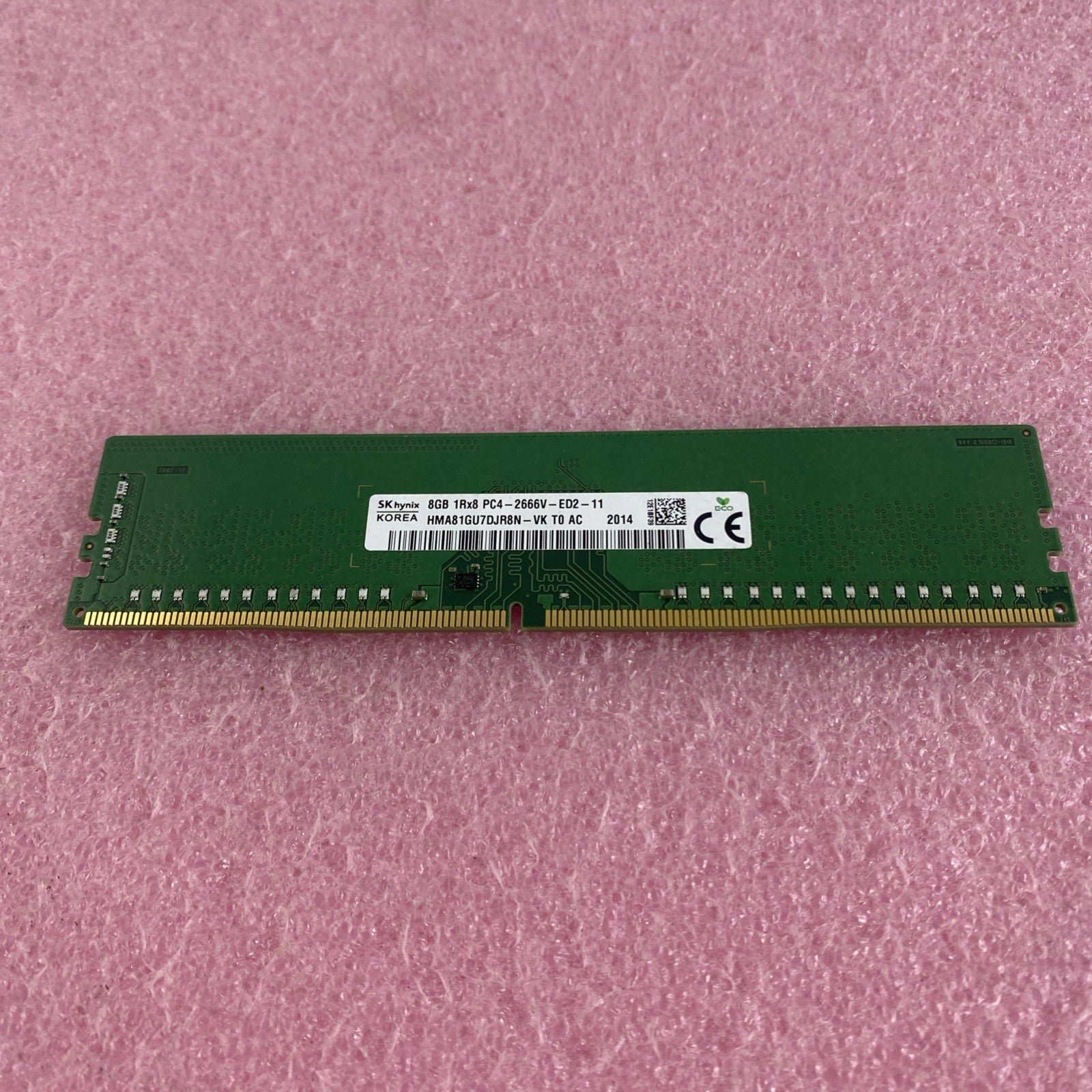 SK Hynix HMA81GU7DJR8N-VK T0 AC 8GB 1Rx8 PC4-266V-ED2-11 Memory Ram Lot 21