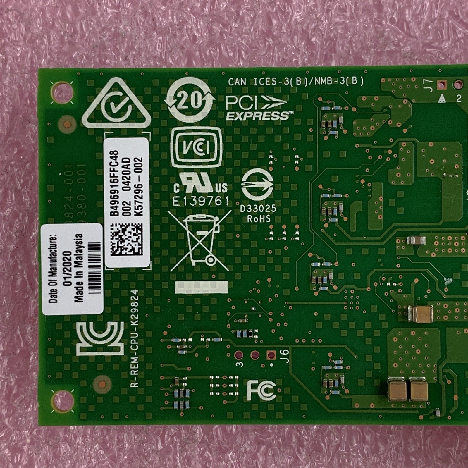 Dell HD44M Intel X710-T2L Dual Port 10GbE Base-T PCIe x8 Network Adapter