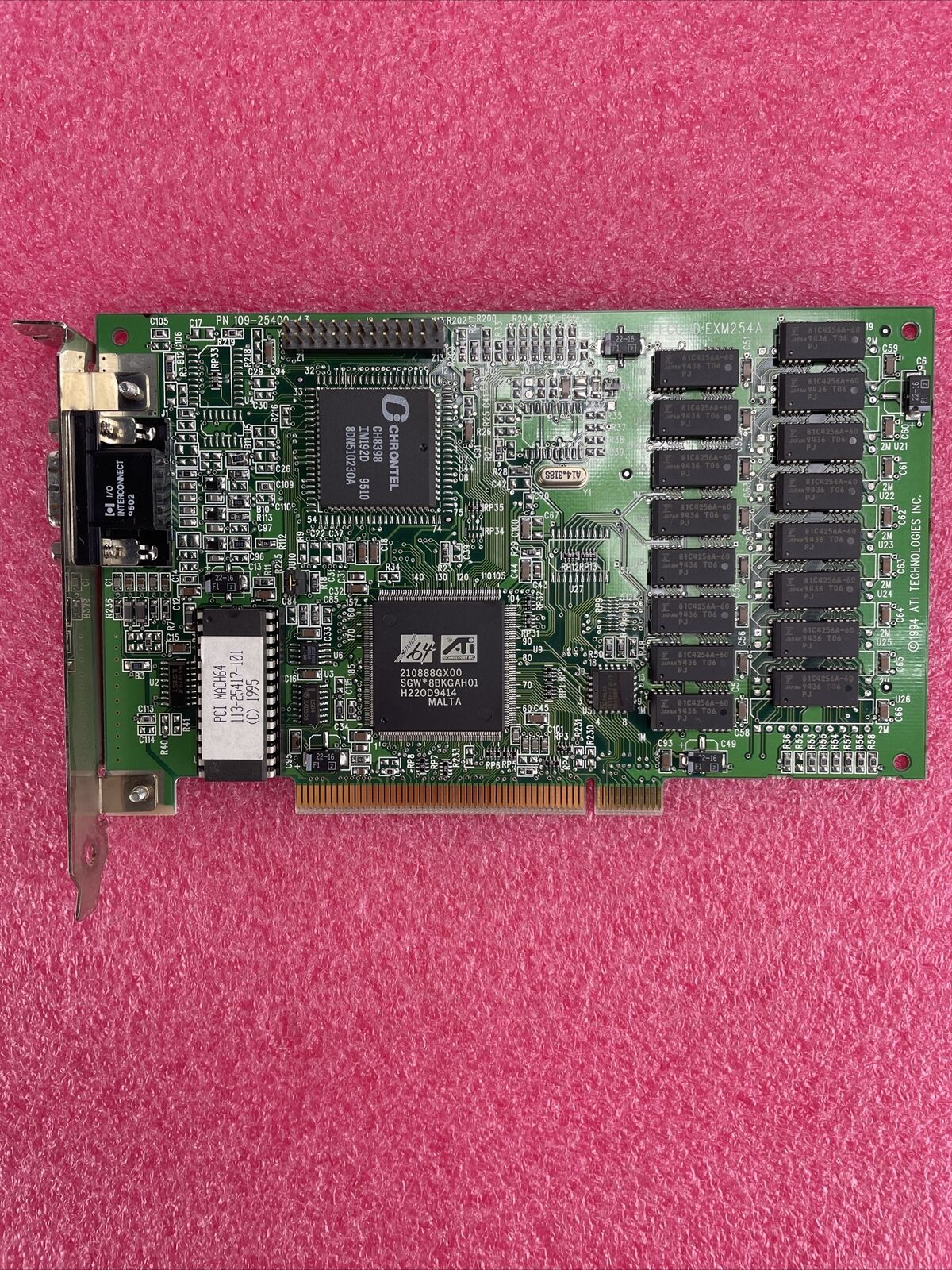 ATI 113-25417-101 Mach 64 PCI Graphics Card Tested