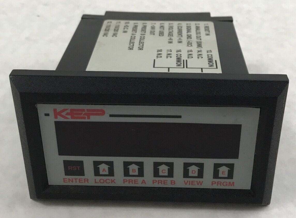 KEP INT69TAS2A Intellect-69 Ratemeter Totalizer 100 VAC 12-24VDC Square Law