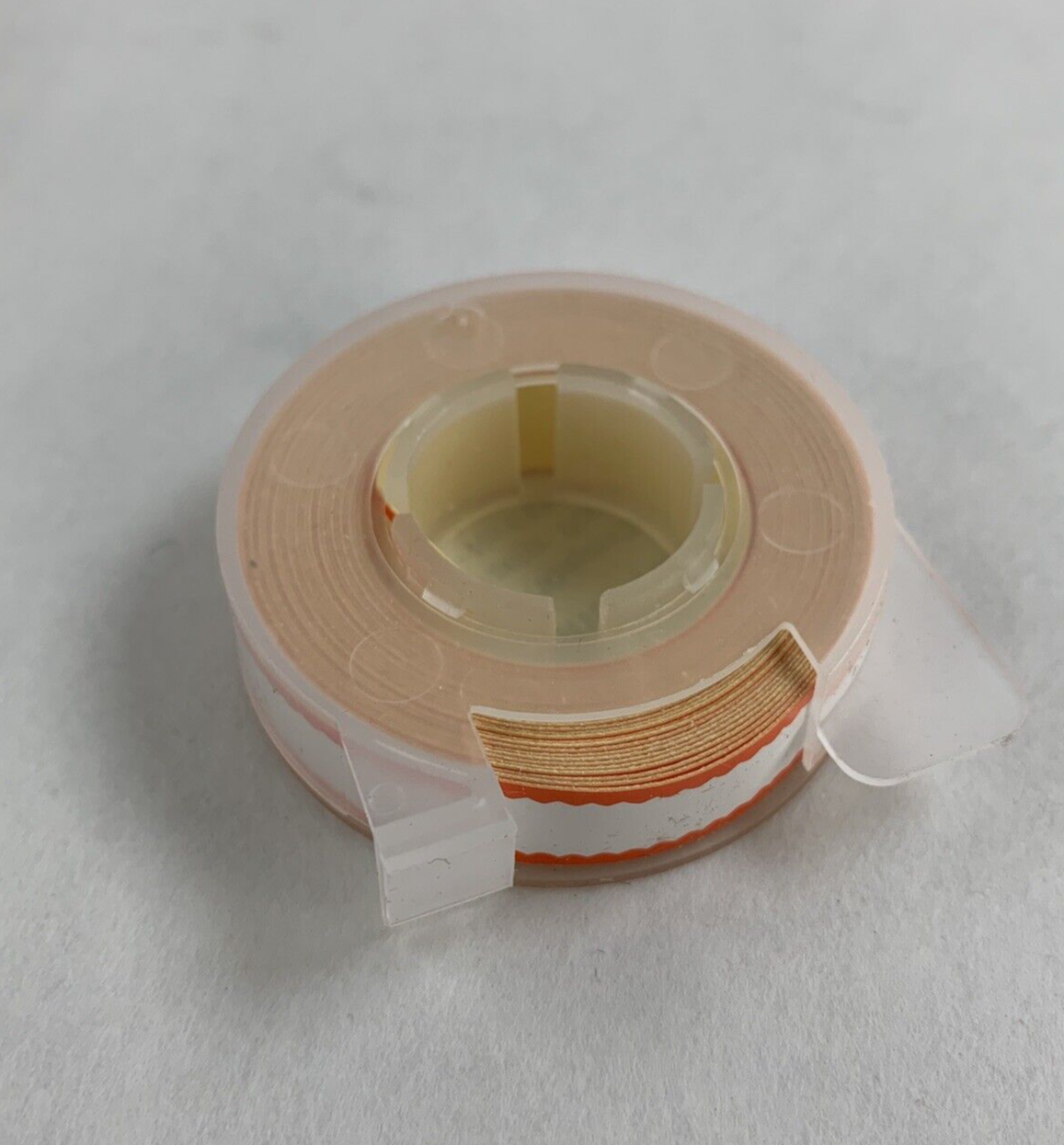Dymo 610026 Esselte PosiPrint Labeling Tape White Orange Border 3/8"x10" 9 Rolls