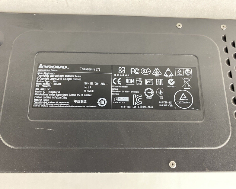 Lenovo ThinkCentre E73 MT Intel Core i3-4130 3.40GHz 8GB RAM No HDD No OS