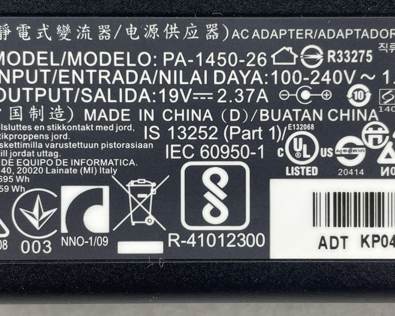 Acer PA-1450-26 AC Power Adapter Charger Lot of 8