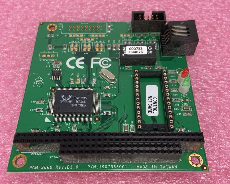 Advantech PCM-3660 REV B 1.0 Extended Network Card