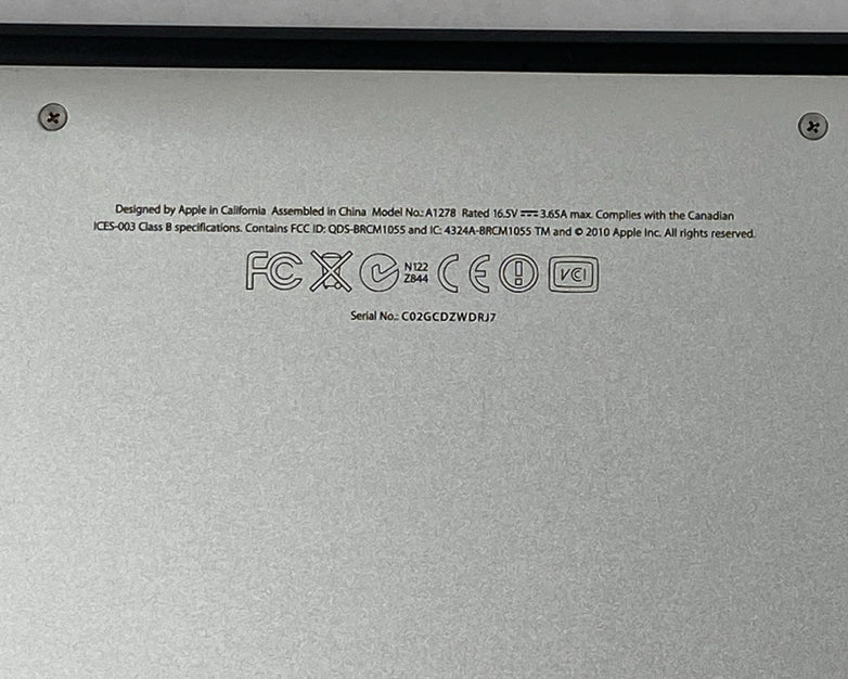 Apple MacBook Pro A1278 2011 13" 2.3GHz i5 4GB RAM 320GB HDD os10.13.6 794Cycles