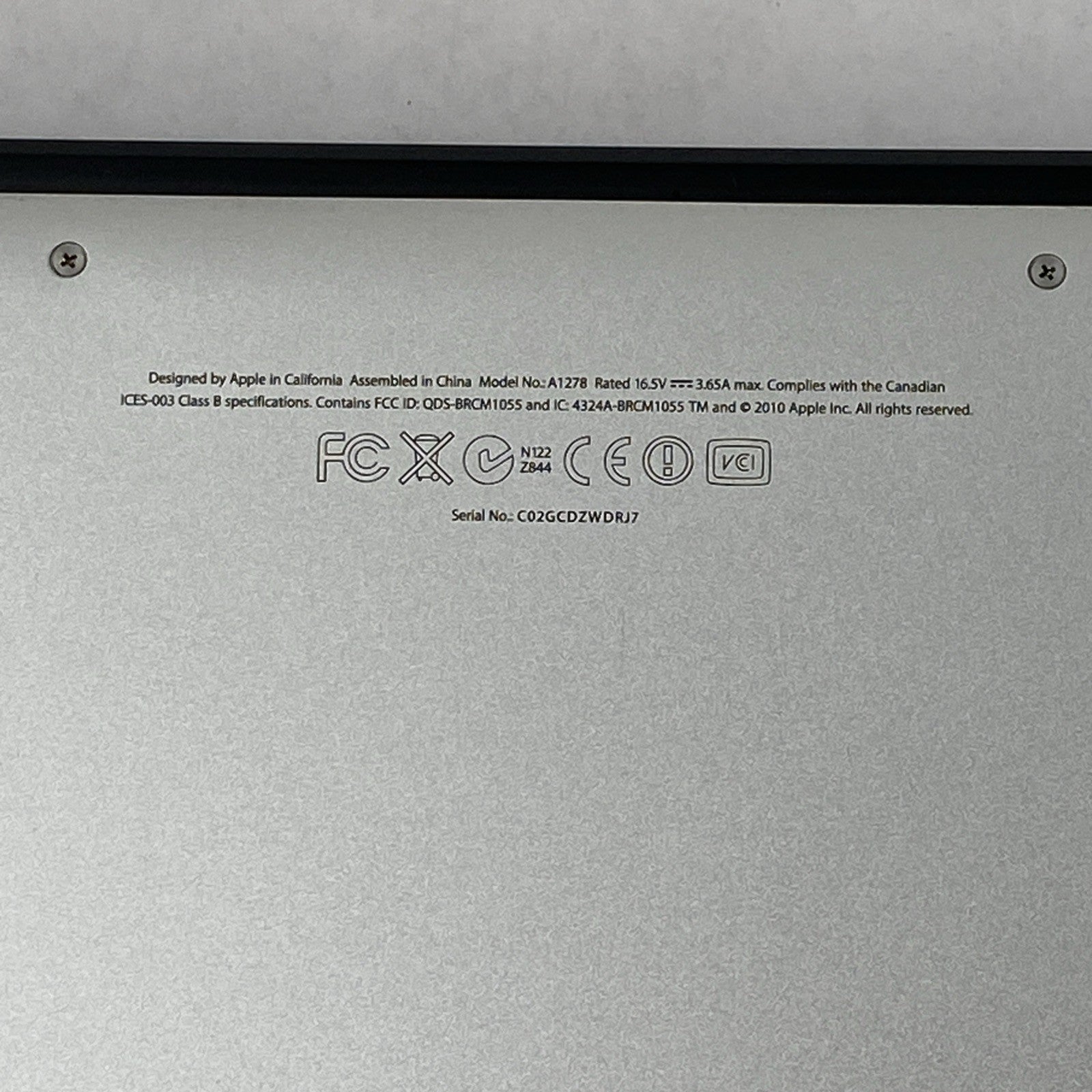 Apple MacBook Pro A1278 2011 13" 2.3GHz i5 4GB RAM 320GB HDD os10.13.6 794Cycles17