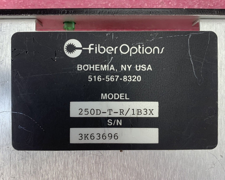 Fiber Options 250D-T-R/1B3X Fiber Optic RX Receiver Card - Untested