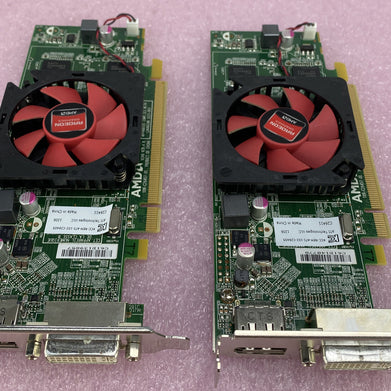 Lot( 2 ) Dell 0NFXD5 1GB AMD Radeon HD 6450 DisplayPort DVI PCle Low Profile