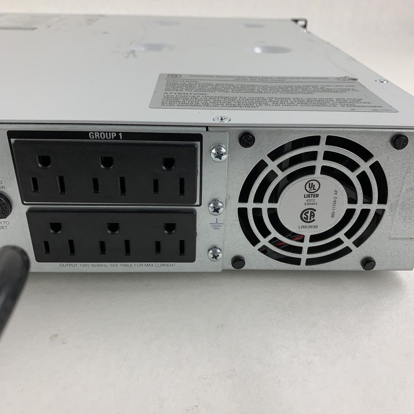 APC SmartUPS SMT1500RM2U 2U Rack Mount w/ Network  Card No Battery No Faceplate