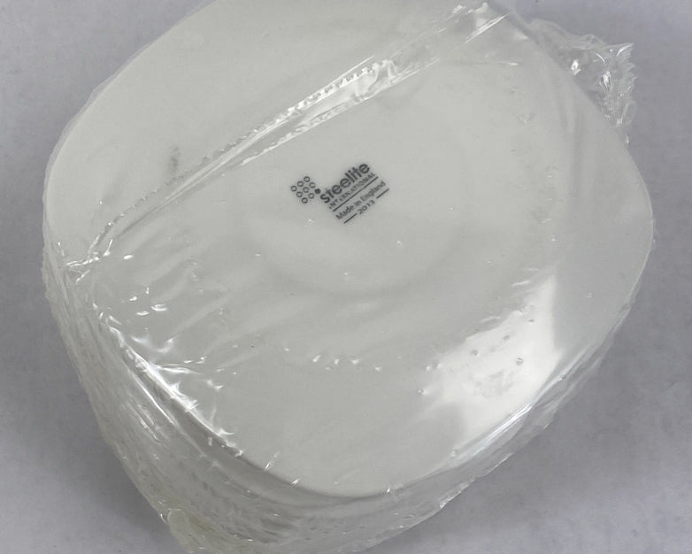 Steelite Distinction C078 Plate Quadro 14cm 5 1/2 Monaco White 36ct. per Case