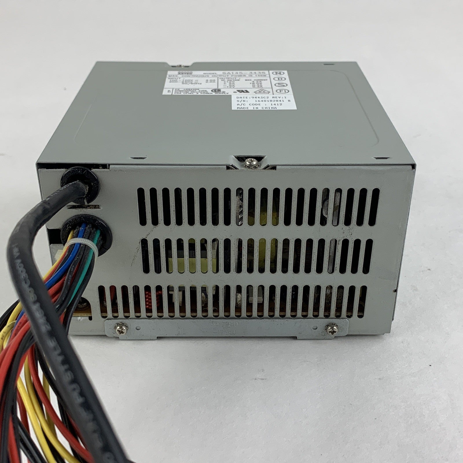 ASTEC SA145-3435 REV 01 145W Power Supply Tested